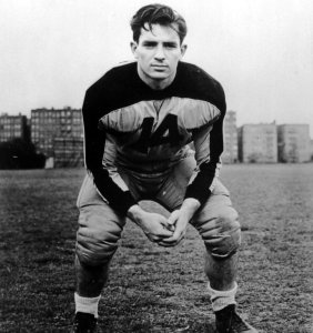 Jack Kerouac as a young football star. He also starred in track as a sprinter.